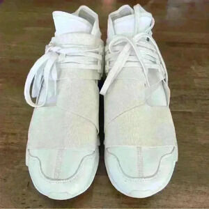 Adidas Y-3 Qasa High Triple White Size 6.5